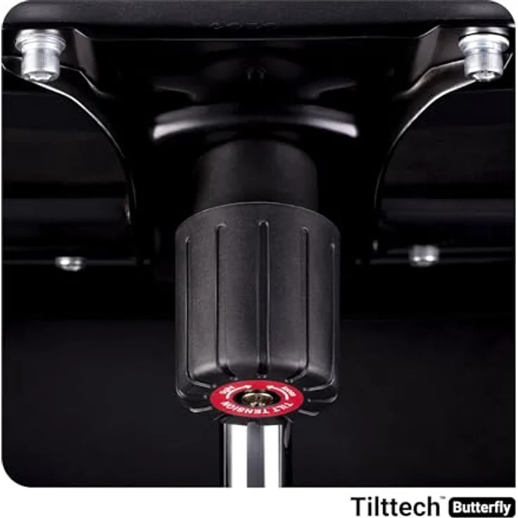 Diablo Chairs X-Player 2.0 Gaming-Stuhl ergonomischer Drehstuhl mit Höhenverstellung Memory Foam-Kopfstütze Lendenwirbelkissen Tilttech-System 58 x 35,5 x 117 cm Größe S Purpur-Anthrazit – Bild 11