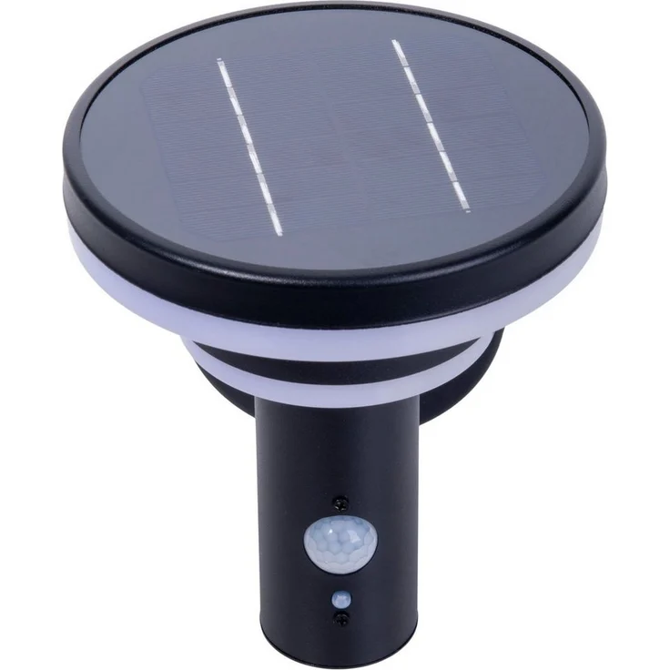 näve LED Solarleuchte Nora, Bewegungsmelder, LED fest integriert, Warmweiß, inkl. Bewegungsmelder, per Tippschalter in 3-Stufen einstellbar – Bild 2