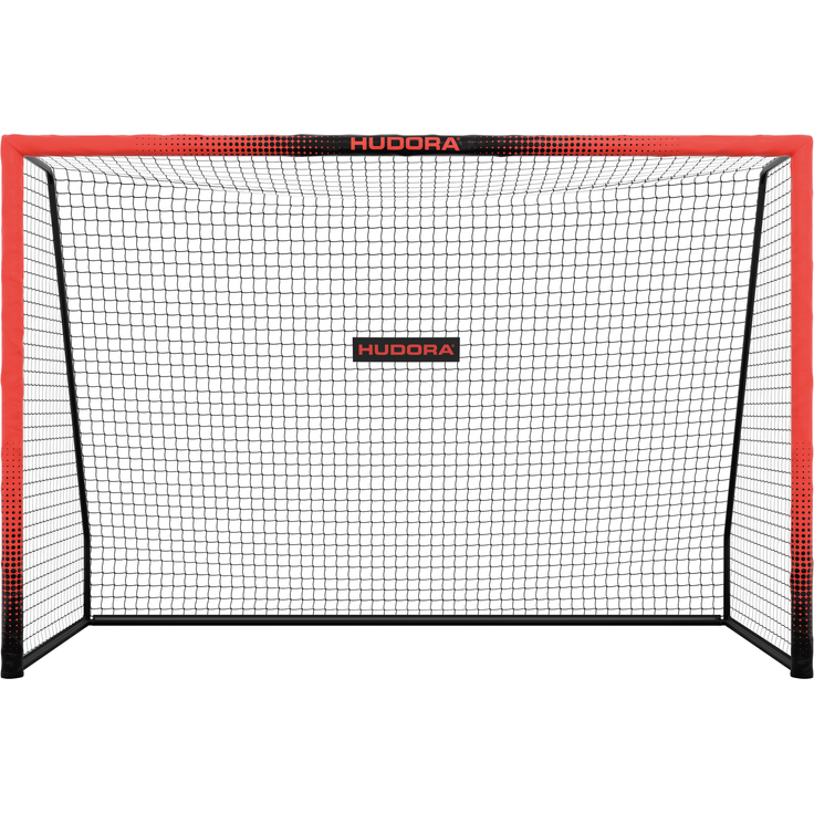 Hudora 'Pro Tect 300 Advanced' Fußballtor, Stahlrohrrahmen mit EPE-Schaumstoff ummantelt, Rot / Schwarz, 300x200 cm – Bild 2