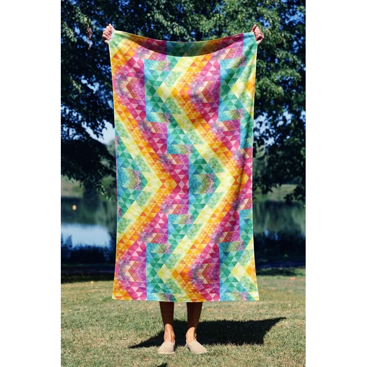 Mijolnir 'Geometric Mozaic 90' Strandtuch, Mehrfarbig, 90 x 150 cm – Bild 1