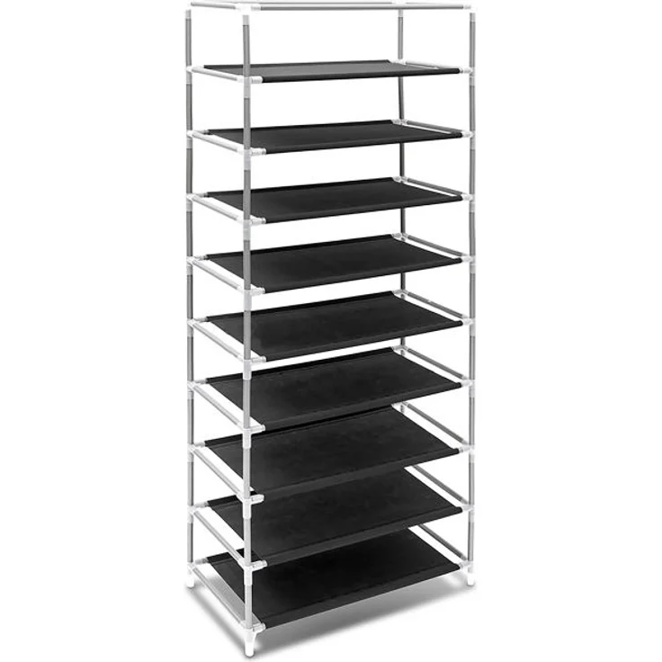 Schuhschrank Stoffbezug 9 Ablagen – Bild 8