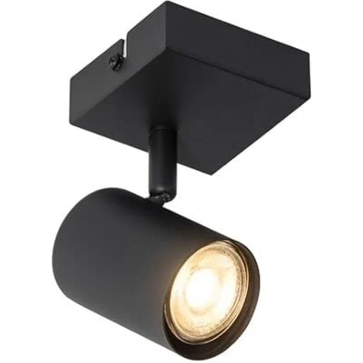 Qazqa LED Aufbaustrahler Jeana, ohne Leuchtmittel, GU10, Schwarz, Modern, Stahl, 1-flammig – Bild 1