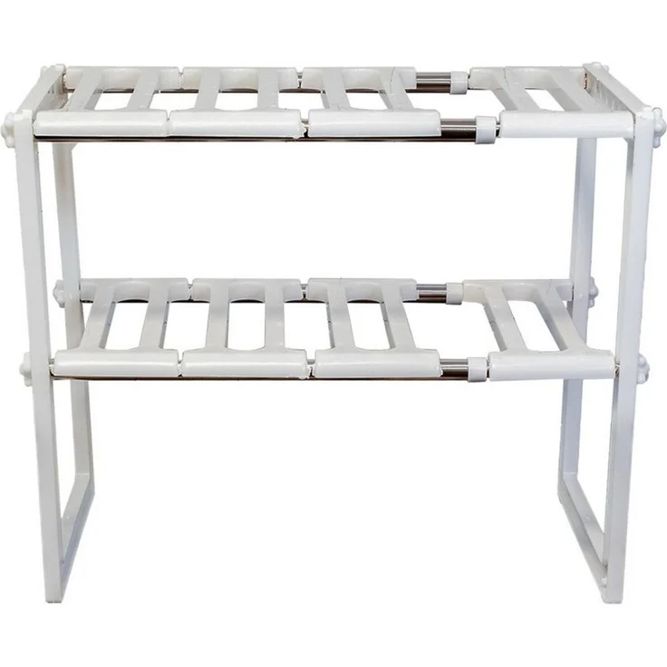 KVOTA Mehrzweckregal Verstellbares Küchenregal unter Spüle 50-70 cm 2-stufigesTeleskopregal – Bild 3