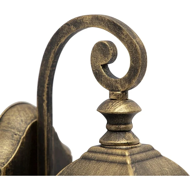 Qazqa Außen-Wandleuchte London, ohne Leuchtmittel, E27, Bronze, Landhaus, Aluminium, 1-flammig – Bild 6