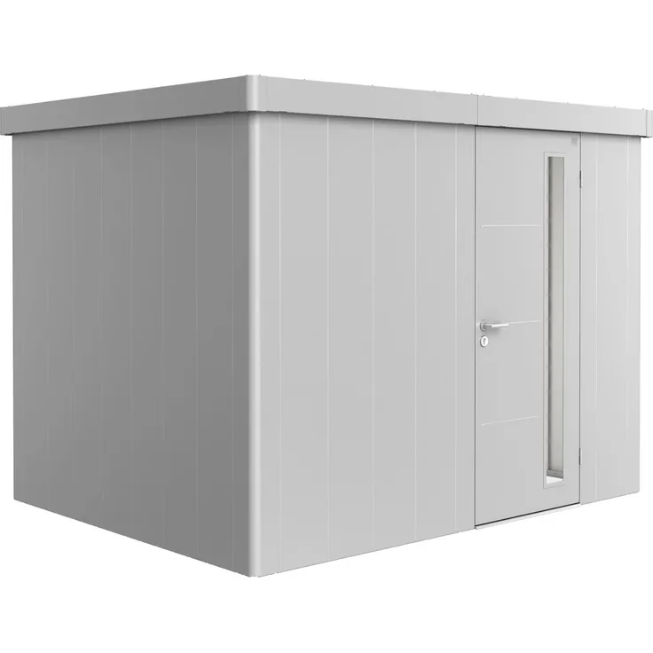 Biohort Gerätehaus Neo, 2C: 292 x 236 x 222 (b x t x h) cm, silber-metallic
