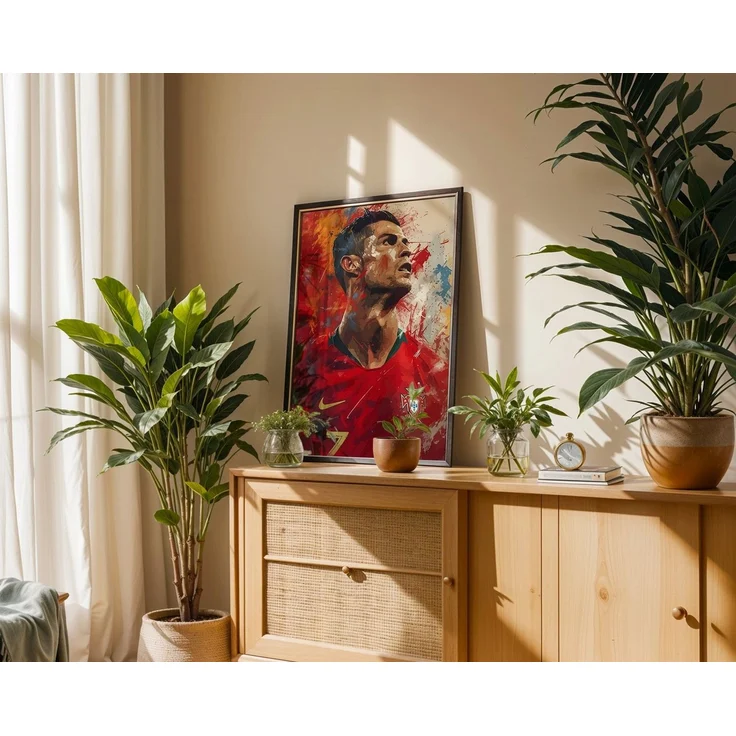 JUSTGOODMOOD Poster Premium ® Fußball Legende Cristiano Ronaldo Portugal · Kunstposter, Ronaldo (1 St), verschiedene Größen wählbar – Bild 4