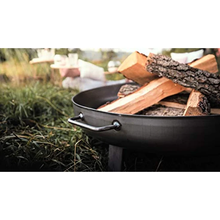 Czaja Feuerschalen® Edelstahl Feuerschale Bonn Ø 60 cm aus rostfreiem, hitzebeständigem Edelstahl, Rostfreie Feuerschale für den Garten und Terrasse – Bild 7