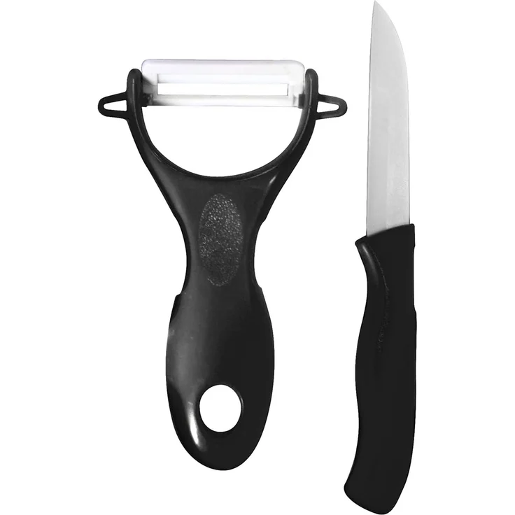 COOK CONCEPT Messer mit Schäler, Schwarz-Weiss, One Size, KD3118 – Bild 1