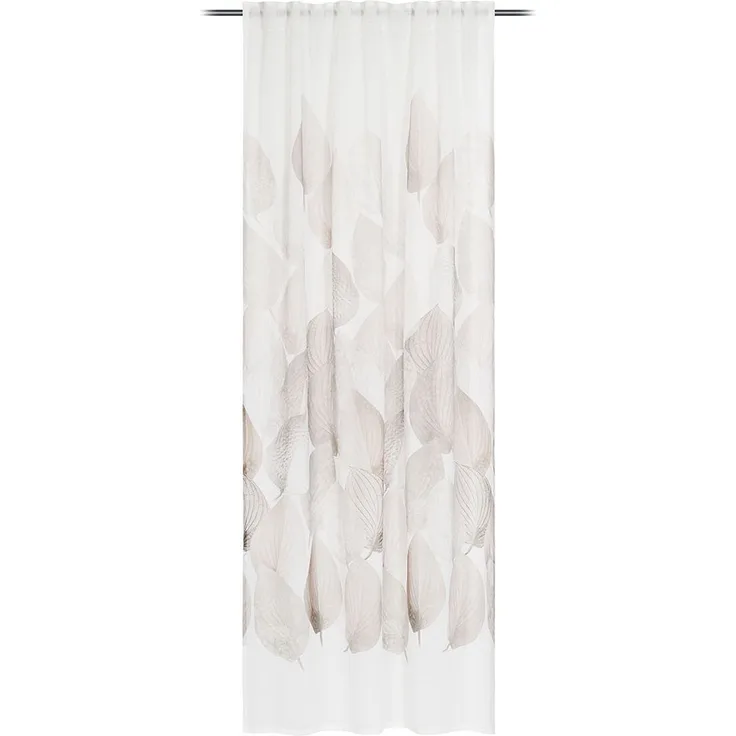 GÖZZE Schlaufenschal VAPIANO stein BH 140x255 cm grau Vorhang