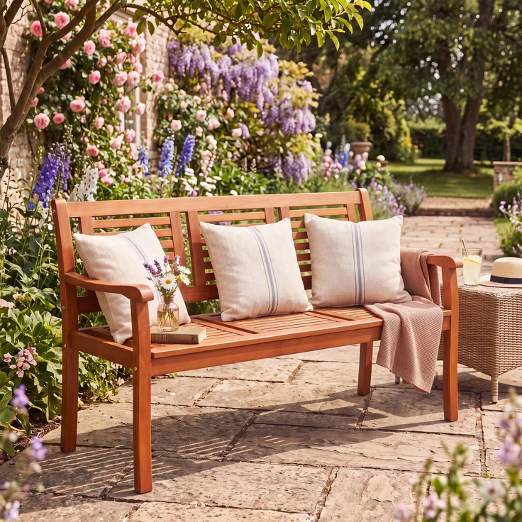 Casaria Balkontisch Balkonhängetisch Balkon Tisch klappbar Akazie Holz – Bild 11