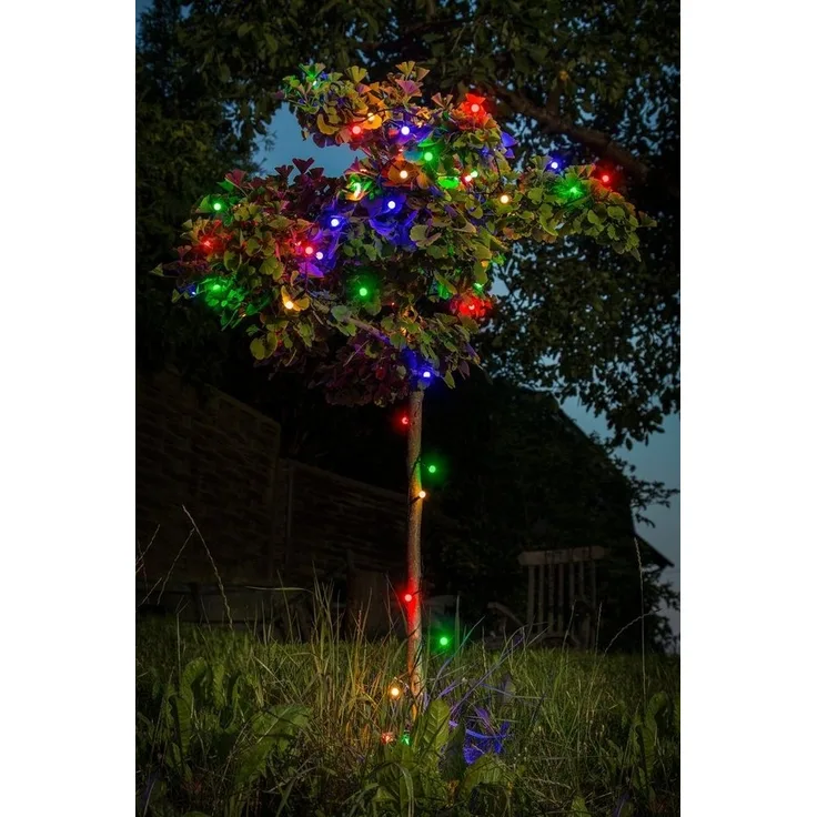 KONSTSMIDE No. 3691-507 LED Globelichterkette runde Dioden 80 bunte Dioden IP44
