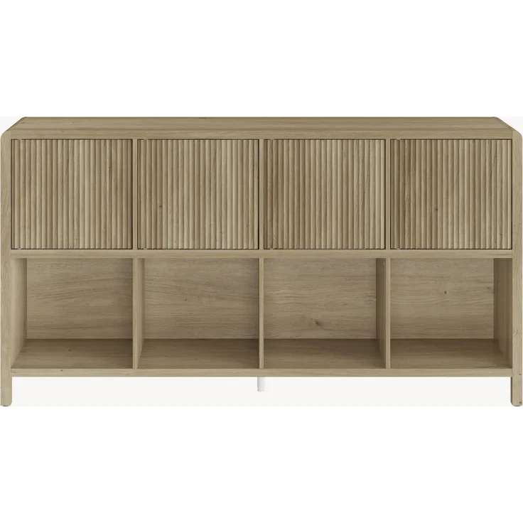 Sideboard Lukkodso 77x145x30 cm Eicheoptik, mittelhell [en. casa] – Bild 5