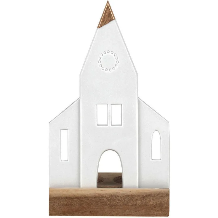 räder Lichtobjekt Kirche Porzellan 90327 mit LED Licht