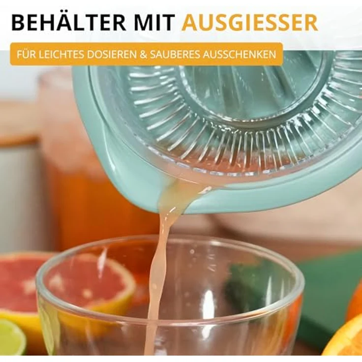 Westmark Zitrus- und Orangenpresse Limetta 0,5 L mint-grün – Bild 6