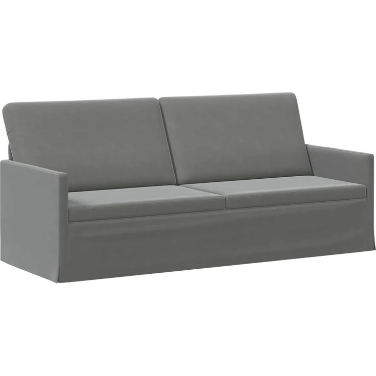vidaXL 3-Sitzer Sofa Dunkelgrau 190 x 81 x 82 cm Samt (V) 42041121 – Bild 1