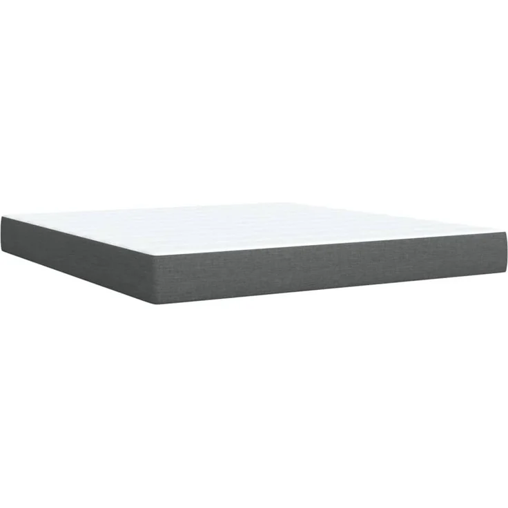 vidaXL Boxspringbett mit Matratze Dunkelgrau 180x200 cm Stoff 3285492 – Bild 6