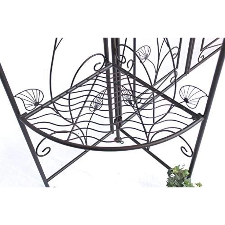 DanDiBo Rosenbogen mit Tor Tür aus Metall 101759 Gartentor 236x186 cm Schmiedeeisen Rankgerüst – Bild 6