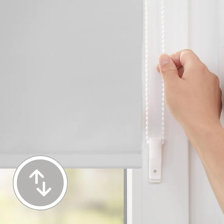 Lichtblick Sonnenschutzsysteme GmbH Thermo-Rollo Vancouver 60 cm x 220 cm (BxL) Weiß Verdunkelnd & Thermofunktion; Klemm- und schraubbar; Energiesparend – Bild 3