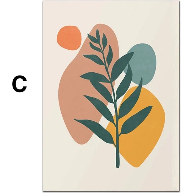 Abstrakte Boho Poster · Terrakotta & Grün · Minimalistische Wandbilder · Modernes Wohnambiente · ohne Rahmen - D / 10 x 15 cm – Bild 5