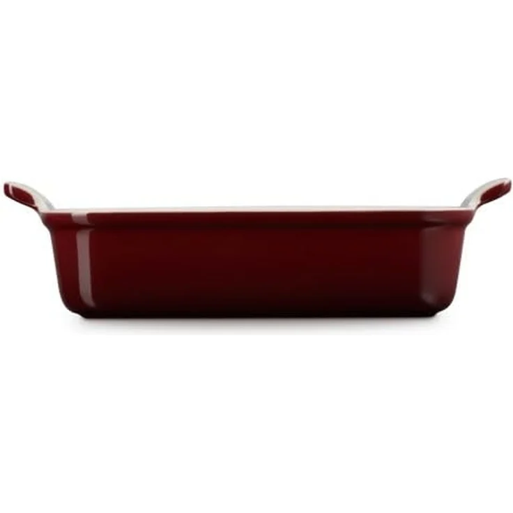 Le Creuset Tradition Rechteckige Auflaufform Steinzeug 32cm garnet – Bild 3