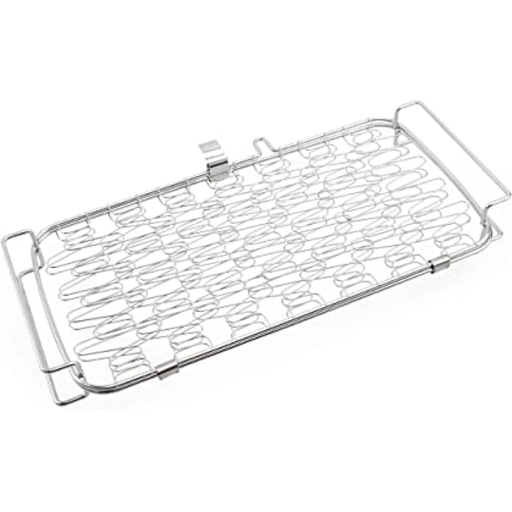 Primaster Grillkorb, Edelstahl Gemüsekorb Fischbräter, 44 x 23 x 5cm – Bild 2