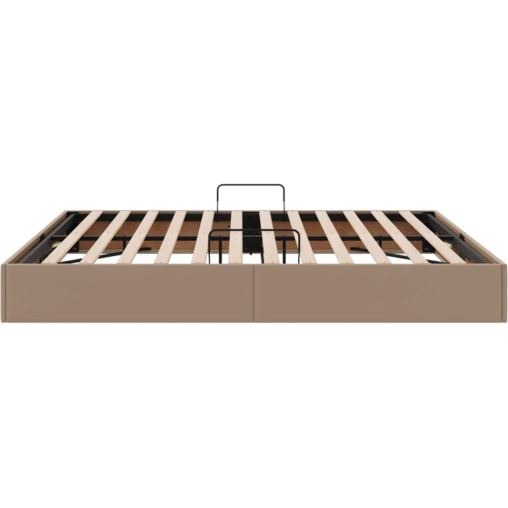 vidaXL Ottoman Bettgestell Cappuccino 180 x 200 cm Kunstleder 3442785 – Bild 8