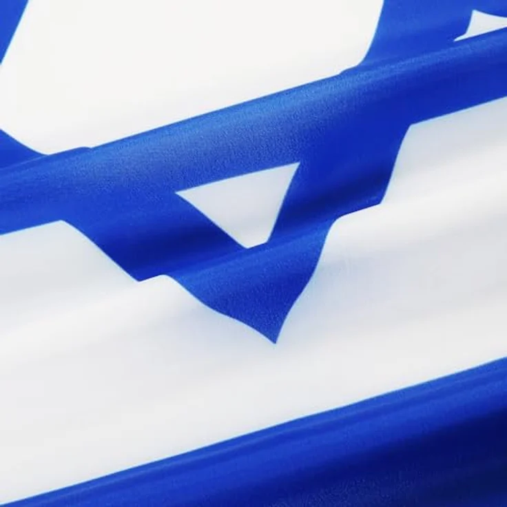 AZ FLAG 5er-Set Flaggen Israel 90x60 cm Israelische Polyester 100D 2 Ösen | Für innen und außen dekorative Flagge ישראל doppelte Nähte und verstärkte Kanten mit Metallösen 100D Polyester – Bild 3