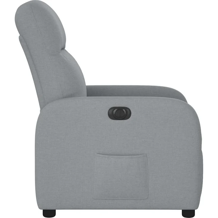 vidaXL Relaxsessel Elektrisch Hellgrau Stoff 3302952 – Bild 5