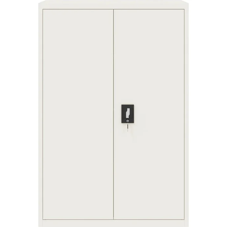 vidaXL Aktenschrank Weiß 90x40x180 cm Stahl 3188313 – Bild 7