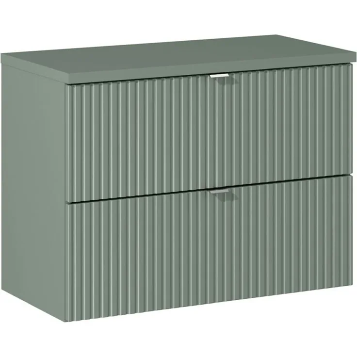 Waschtischunterschrank 80cm in grün NEWPORT-56-GREEN