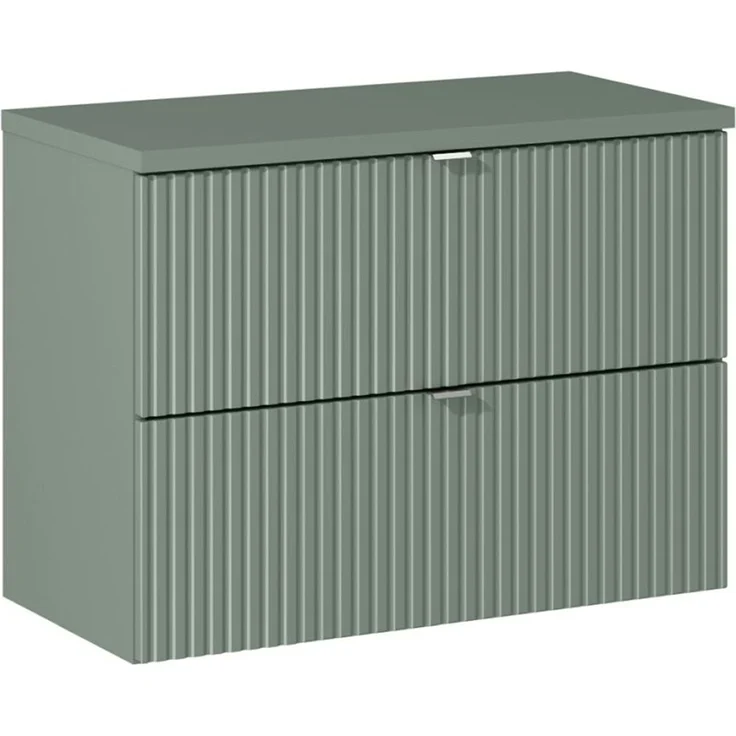 Waschtischunterschrank 80cm in grün NEWPORT-56-GREEN – Bild 1