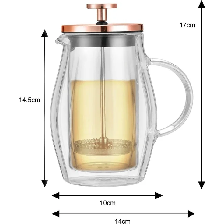 Klausberg Klausberg French Press Kaffee- und Teezubereiter 0,35l KB7721 – Bild 5