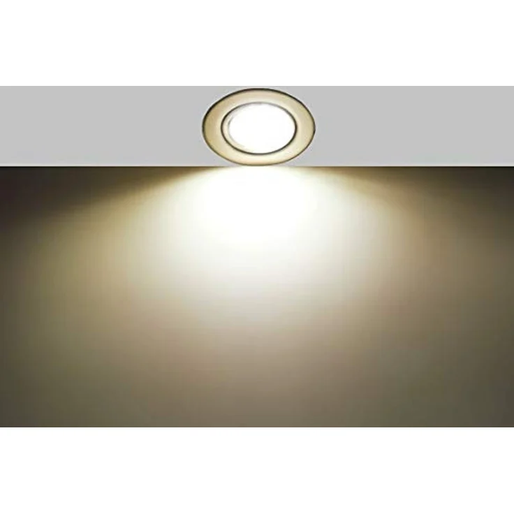 TRANGO LED Einbauleuchte, 6er Set 6729-065-5WAK Einbaustrahler in Rund Schwarz matt inkl. 6x5 Watt GU10 LED Leuchtmittel 3000K warmweiß & 6x GU10 Lampenfassung, Deckenspots, Einbauspots, Deckenleuchte – Bild 3