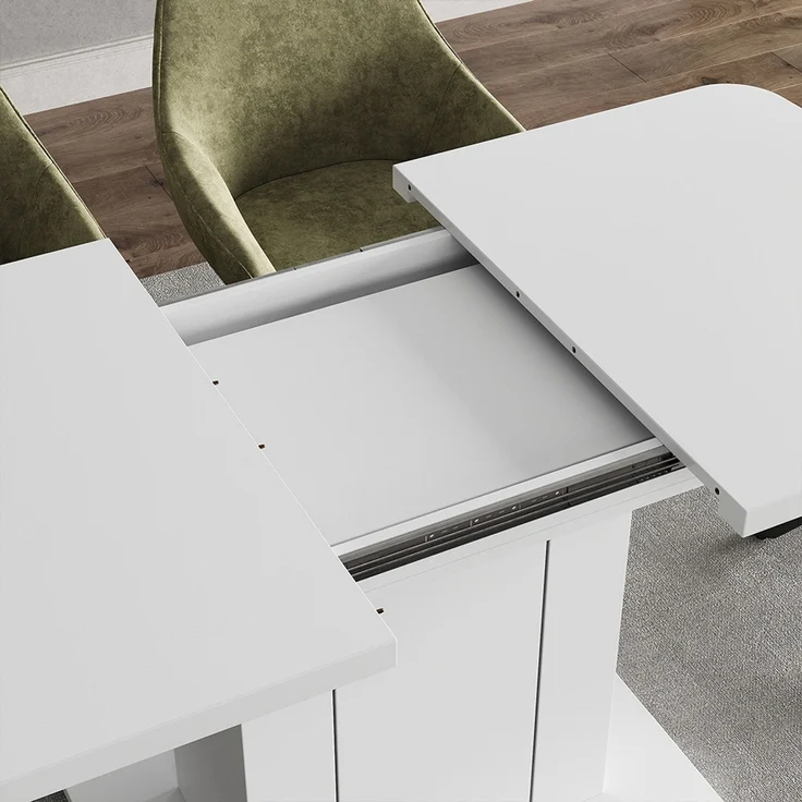 Esstisch Fenaro Weiß 120 x 80 cm Vicco – Bild 4