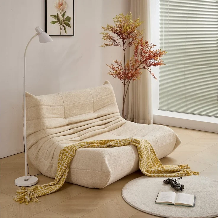 OKWISH Sitzsack 2-Sitzer Lazy-Sofa (Ergonomischem Design und maximalem Komfort, 1 St, perfekt für Entspannung und moderne Wohnstile), Ideal für Wohnzimmer und kleine Räume – Bild 5