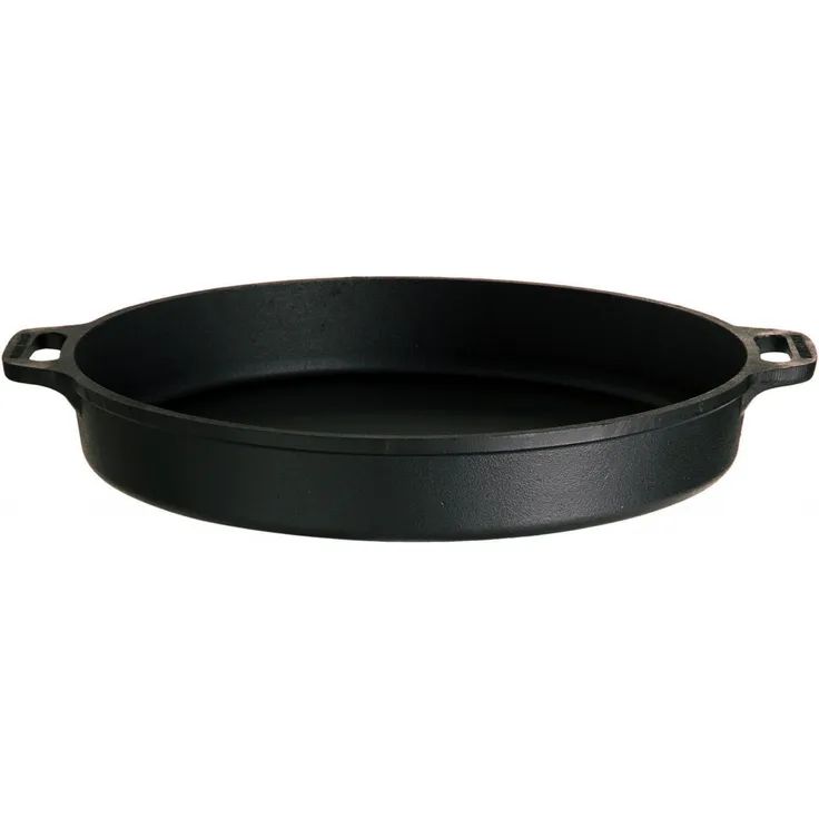 Gusseisenkuss® Gusseisenpfanne mit Griffen Ø 40 cm Gusspfanne Gusseisen