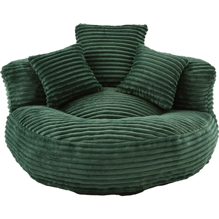 ZUBALIYA Sofa 108x52 cm, mit Cordbezug, mit breiten Armlehnen, mit Schaumstoffpolsterung, für Wohnzimmer und Apartments, Grün – Bild 17