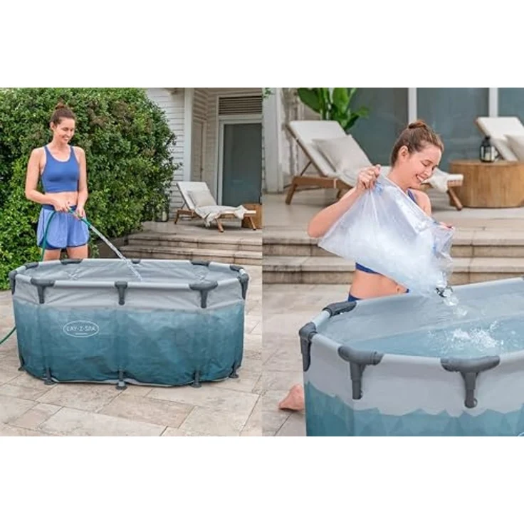 Bestway Pool LAY-Z-SPA® Eisbad Glacial Dip™ (Set, Inkl. Filterpumpe, Abdeckplane), 150 x 90 x 65 cm – Bild 6