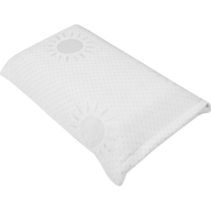 Kopfkissen mit Memory Foam und abnehmbaren Bezug, Nackenkissen / Reisekissen in 42x23cm – Bild 1