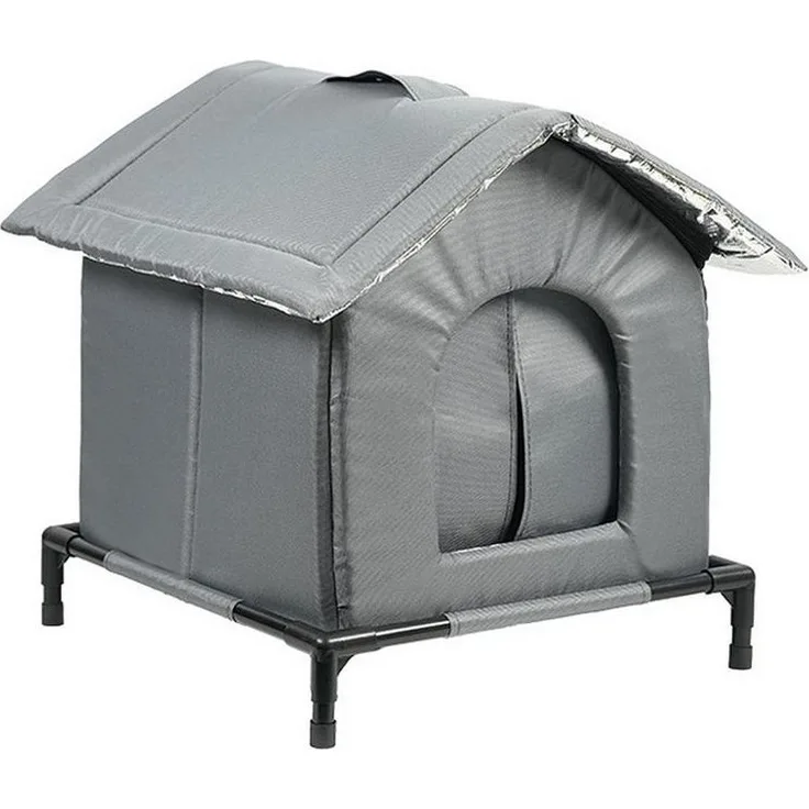 Ledander Tierhaus Wetterfestes und isoliertes Katzenhaus für draußen,Tierbett Katzenhaus, Katzenzelt, einfach aufzubauen, mit erhöhtem Boden für Schutz