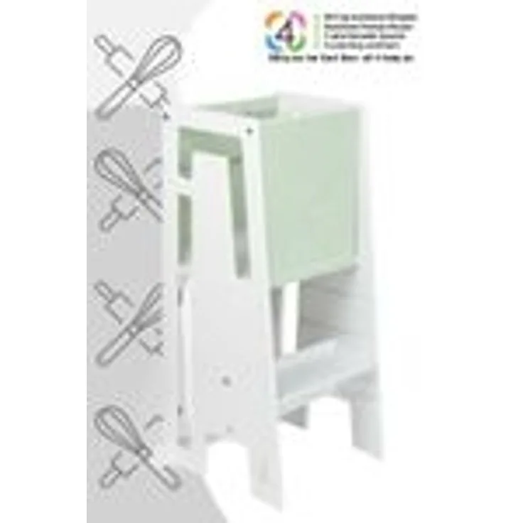 Tuki Lernturm inkl. Startertuch (Modell 2026) White, Sage