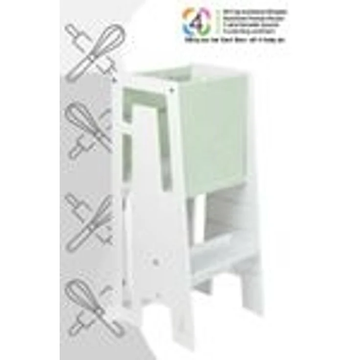 Tuki Lernturm inkl. Startertuch (Modell 2026) White, Sage – Bild 1