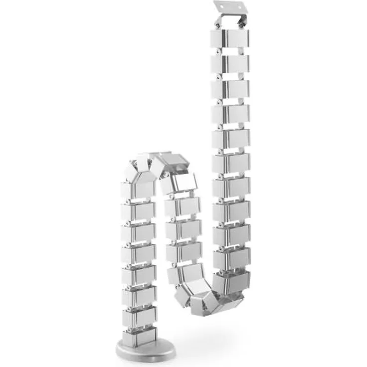 DIGITUS Flexible Kabelführung Kabelmanagement Schlange silber