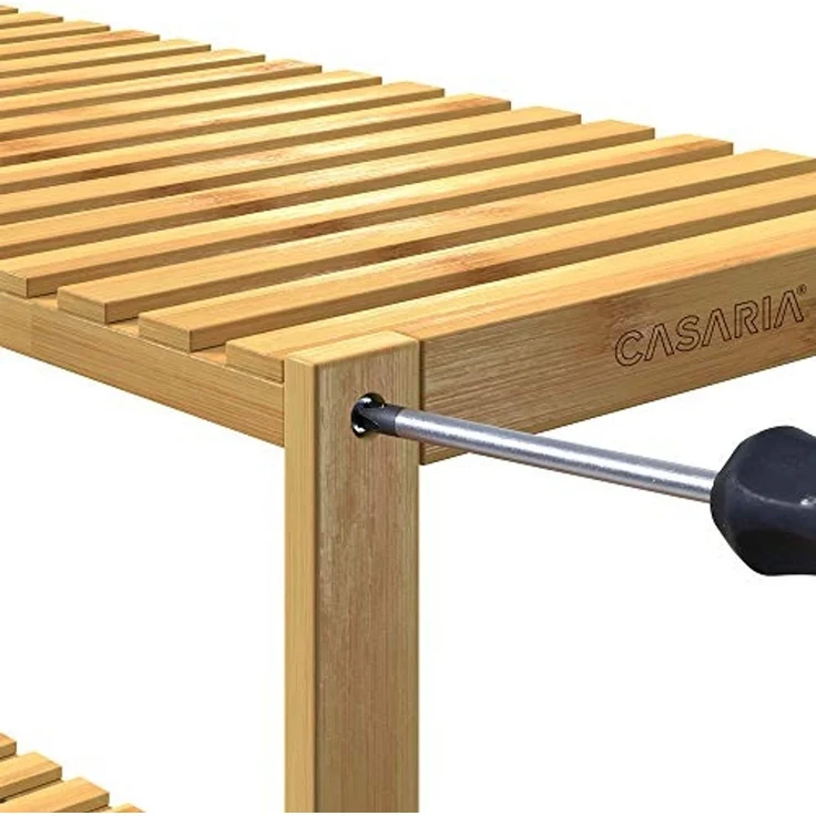Casaria Standregal, mit 5 Ablagen Höhenverstellbar 130x60x26 cm Stabil Küchenregal – Bild 6