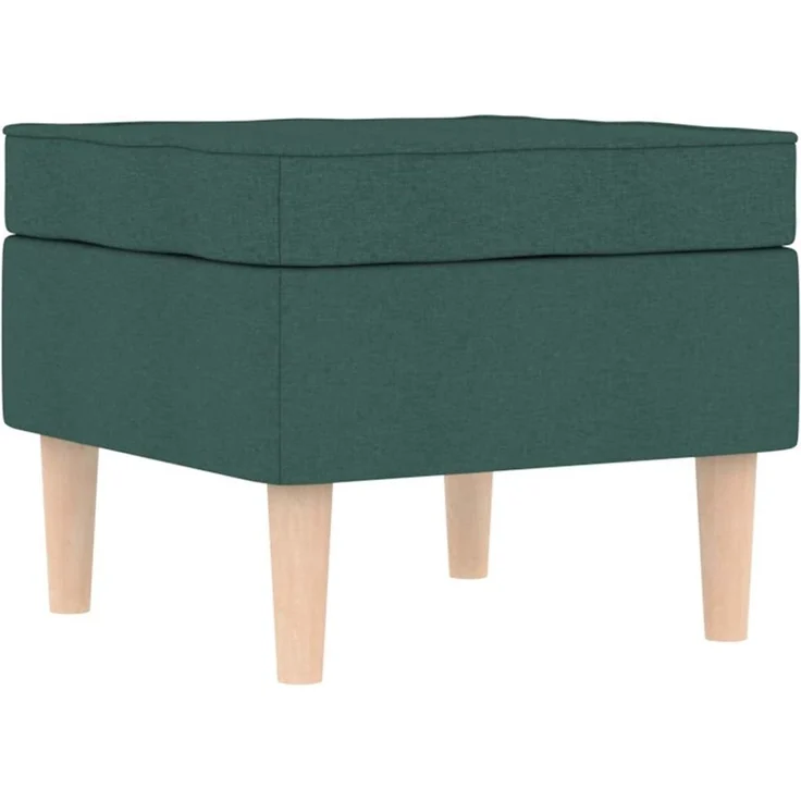vidaXL Sessel mit Fußhocker Dunkelgrün Stoff 3307994 – Bild 8