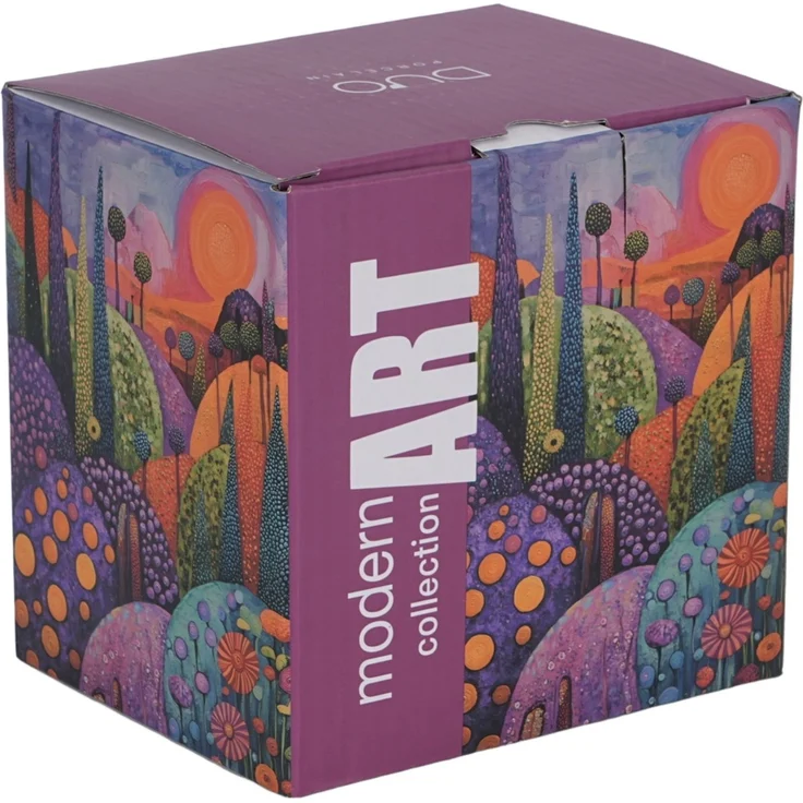 DUO Becher 450 ml mit Teesieb MODERN BUBBLY HILLS New Bone China Porzellan – Bild 6