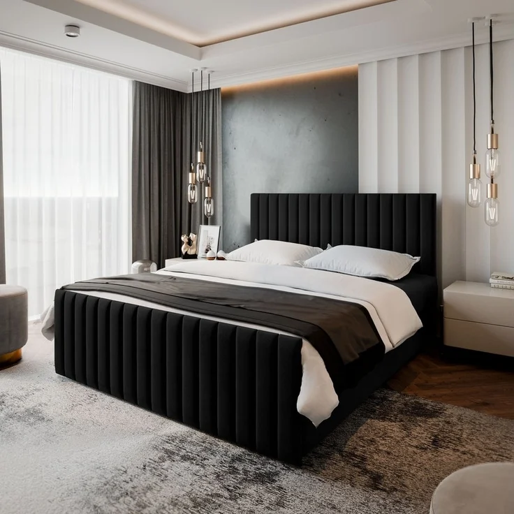 Masseno Boxbett ARION 180x200 cm mit Bonell Matratze und Topper – Bild 1