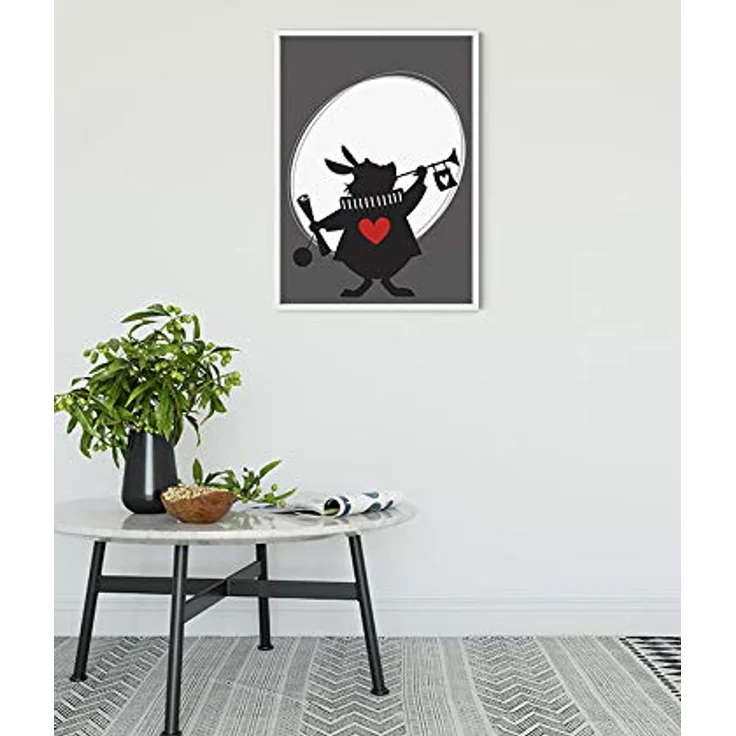 Komar Disney Wandbild Alice Rabbit, Kinderzimmer Dekoration, Kunstdruck 30x40cm, hochwertiger Druck auf Premium Fotopapier, ohne Rahmen, WB007-30x40 – Bild 2