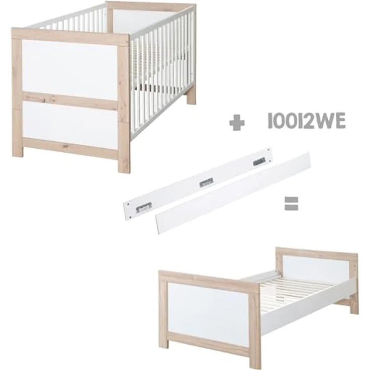 roba Kinderzimmerset 'Malo' - 3-teilig - inkl. Kinderbett 70 x 140 cm - Weiß / Natur – Bild 25
