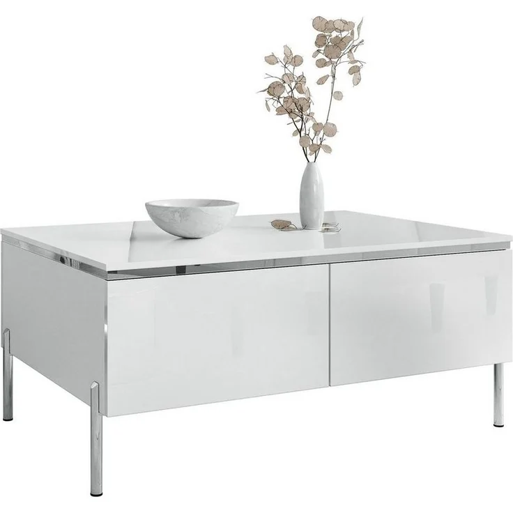 Lookway Couchtisch AURORA SILVER mit Stauraum (1x Tisch), Breite: 90 cm – Bild 5